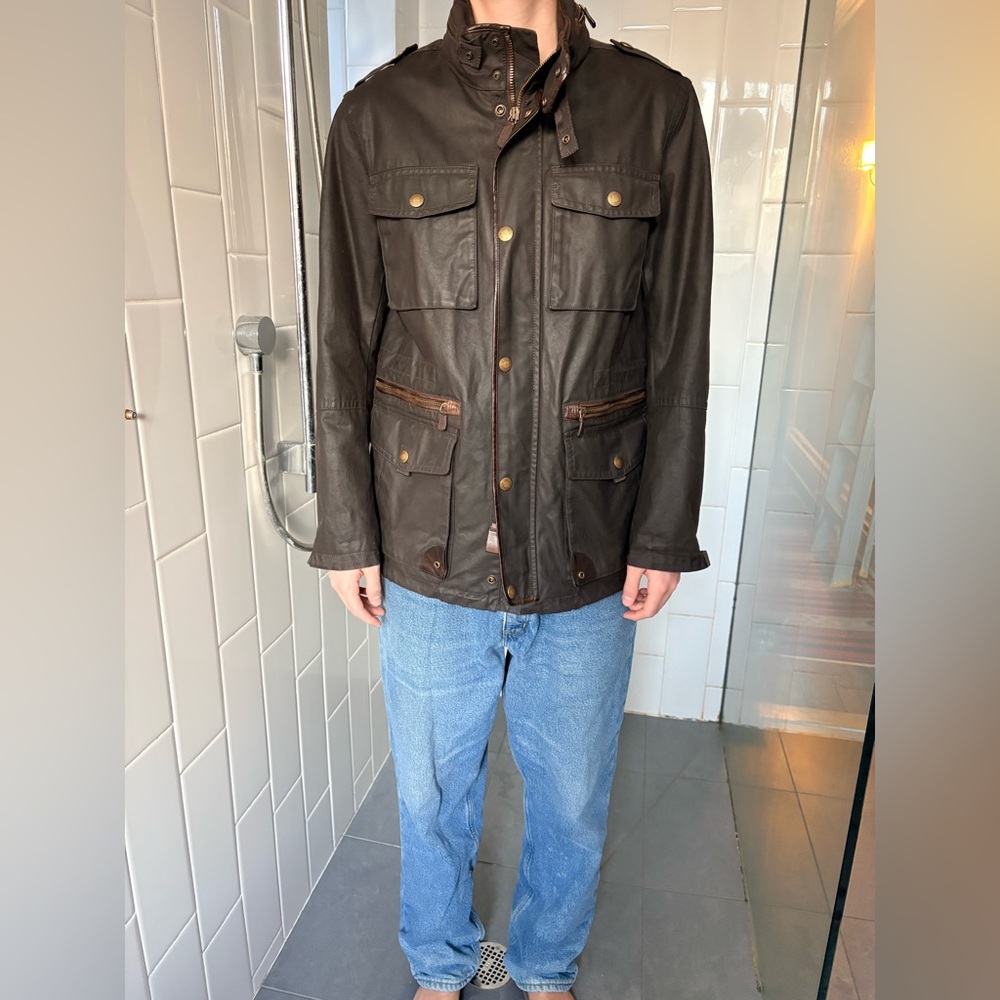 Coach Men's Black Waxed Cotton Outerwear